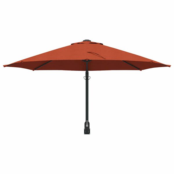 vidaXL Parasol de jardin Terre cuite 248 x 248 x 148 cm