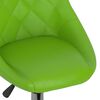 vidaXL Chaise pivotante de bureau Vert Similicuir