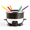Livoo Fondue &eacute;lectrique 6 personnes 1,6 L 500 W Blanc et noir