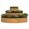 vidaXL Cache-pot de jardin Marron 120 x 120 x 20 cm