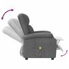 vidaXL Fauteuil de massage Gris foncé Tissu