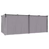vidaXL Tonnelle avec rideaux 3x6 m Anthracite Acier