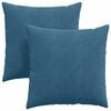 vidaXL Coussins de canap&eacute; 2 pcs Bleu 60 x 60 cm