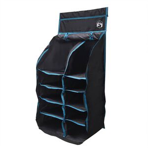 vidaXL Organisateur de tente suspendu 10 poches Noir 40,5 x 25 x 80 cm