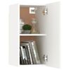 vidaXL Ensemble de meubles TV 3 pcs Blanc Bois d'ingénierie