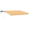 vidaXL Cadre de store manuel avec LEDs Sable 5 &times; 3,5 m