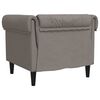 vidaXL Fauteuil Chesterfield taupe tissu