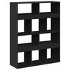 vidaXL Cloison de s&eacute;paration noir 100x33x125,5 cm bois d'ing&eacute;nierie