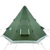 vidaXL Tente de camping tipi 4 personnes vert imperméable