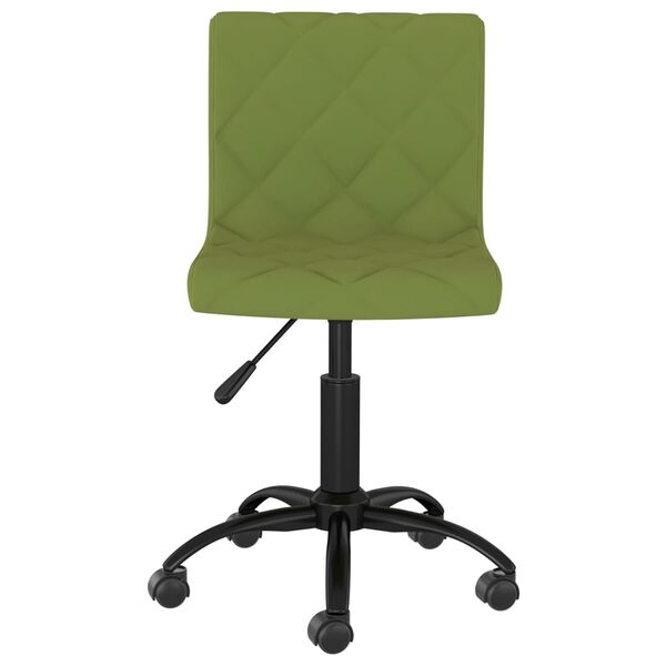 vidaXL Chaises pivotantes &agrave; manger lot de 2 vert clair velours