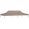 vidaXL Toit de tente de r&eacute;ception 6x3 m Taupe 270 g/m&sup2;