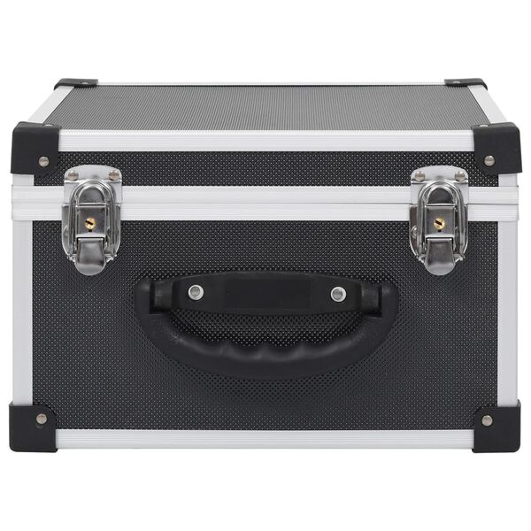 vidaXL Étui de CD pour 40 CD Aluminium ABS Noir