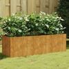 vidaXL Lit surélevé de jardin 120x40x40 cm acier corten