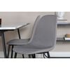 Venture Home Chaises &agrave; manger lot de 2 Polar polyester gris et noir
