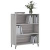 vidaXL Armoire &agrave; &eacute;tag&egrave;res sonoma gris 69,5x32,5x90cm bois d'ing&eacute;nierie
