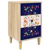 vidaXL Table de chevet MAINZ Ch&ecirc;ne Sonoma 36 x 33 x 60 cm