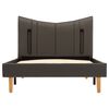 vidaXL Cadre de lit avec LED Anthracite Similicuir 100x200 cm