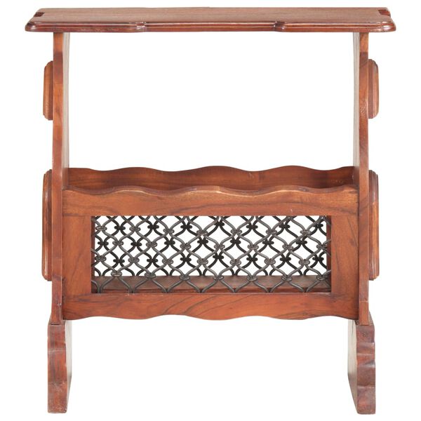 vidaXL Porte-revue 50x30x53 cm Bois d'acacia massif