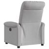 vidaXL Fauteuil inclinable électrique gris nuage tissu
