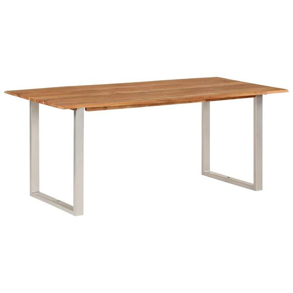 vidaXL Table de salle à manger 180x90x76 cm Bois d'acacia massif