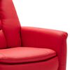 vidaXL Fauteuil de massage Rouge Similicuir