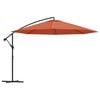 vidaXL Parasol de jardin en porte-&agrave;-faux et poteau en aluminium