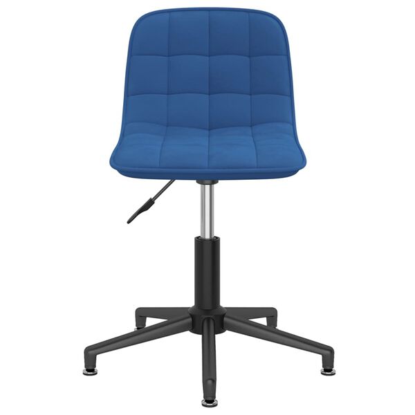 vidaXL Chaise pivotante de salle &agrave; manger Bleu Velours