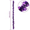 vidaXL Guirlande de Boules de No&euml;l Lilas 186 cm Polystyr&egrave;ne