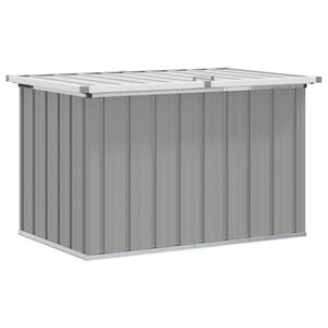 vidaXL Bo&icirc;te de rangement de jardin Gris 109x67x65 cm