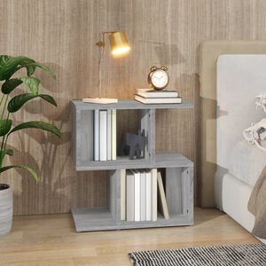 vidaXL Table de chevet Sonoma gris 50x30x51,5 cm Bois d'ing&eacute;nierie