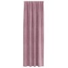 vidaXL Rideaux occultants 2 pcs Rose fonc&eacute; 140 x 245 cm Velours