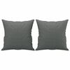 vidaXL Canap&eacute; 2 places avec oreillers gris fonc&eacute; 140 cm tissu