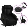 vidaXL Fauteuil inclinable de massage Noir Similicuir