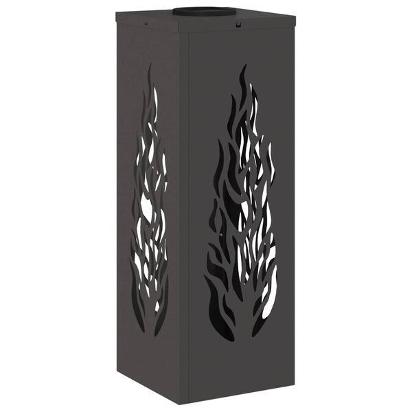 vidaXL Lumi&egrave;re de chemin LED solaire 2 pcs Noir Acier lamin&eacute; &agrave; froid