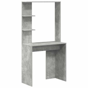 vidaXL Bureau Gris b&eacute;ton Bois d'ing&eacute;nierie 78,5 x 37 x 154,5 cm