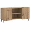 vidaXL Meuble TV Ch&ecirc;ne artisanal 102 x 34,5 x 52 cm Bois d'ing&eacute;nierie