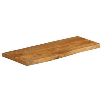 vidaXL Dessus de table 100x40x3,8 cm bord vivant bois massif manguier