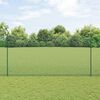 vidaXL Cl&ocirc;ture avec poteau Vert 1,6 x 25 m Acier et PVC
