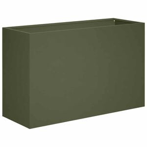 vidaXL Cache-pot de jardin Vert olive 80 x 40 x 50 cm