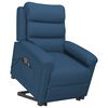 vidaXL Fauteuil de massage Bleu Tissu