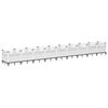 vidaXL Jardini&egrave;re avec piquets blanc 363,5x43,5x43,5 cm PP