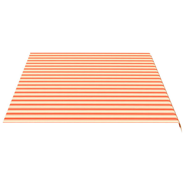 vidaXL Tissu de remplacement pour auvent Jaune et orange 5x3,5 m