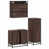 vidaXL Ensemble de meubles de salle de bain 3 pcs Chêne marron