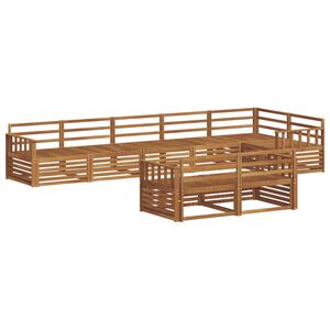 vidaXL Ensemble de canap&eacute;s d'ext&eacute;rieur 8 pc Naturel