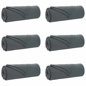 vidaXL Couvertures &agrave; jeter 6 pc Gris fonc&eacute; 350 x 270 cm 8.09 kg