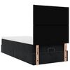 vidaXL Cadre de lit ottoman avec matelas noir 90x200 cm velours