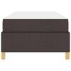 vidaXL Cadre de lit avec matelas Marron fonc&eacute; 100 x 200 cm tissu
