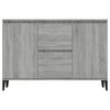vidaXL Buffet Sonoma gris 102x35x70 cm Bois d'ing&eacute;nierie