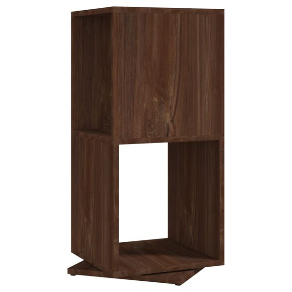 vidaXL Armoire rotative Ch&ecirc;ne marron 34,5x34,5x75,5 cm bois ing&eacute;nierie