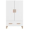 vidaXL Buffet Blanc 70x31x115 cm Bois d'ingénierie